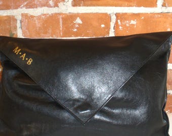 Vintage Boho Tadora of Buffalo X Large Midnight Blue Clutch Bag
