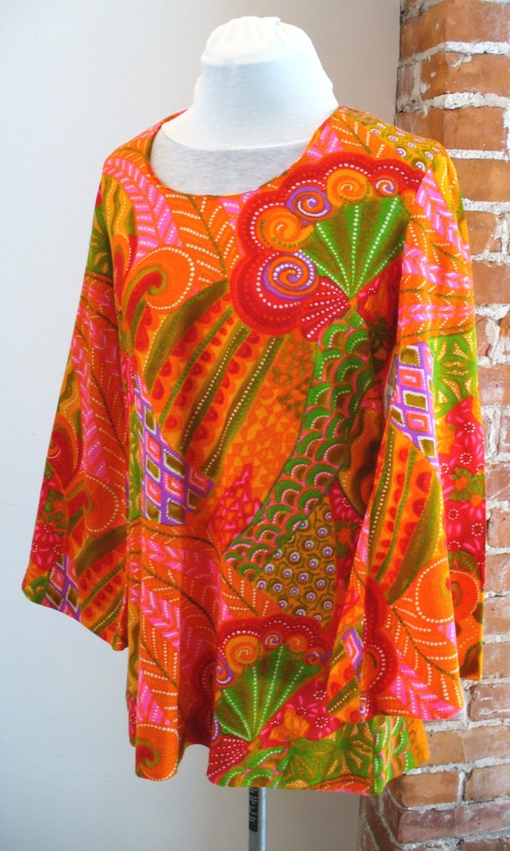 Vintage Beach Mates Psychedelic Cover Up