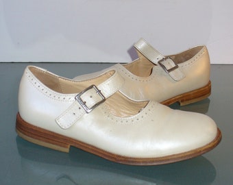 Vintage Made in Italy Mary Jane Kids Shoes Zecchino D'Oro Size 31