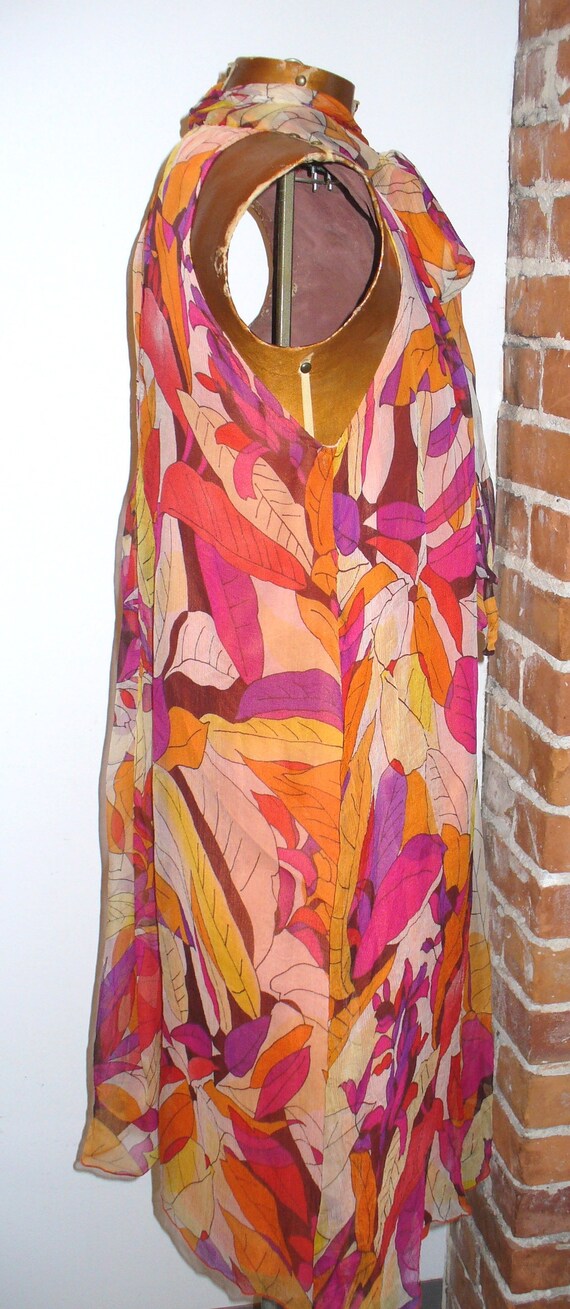 Vintage Serena Kay Made in France Silk Dress Size… - image 6