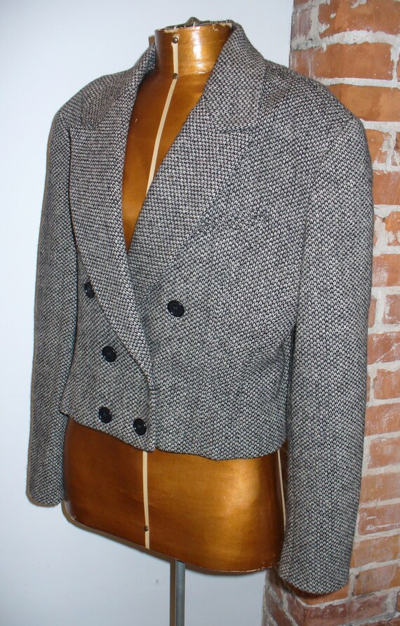 Vintage Colna Paris Tweed Jacket Size 42 - image 3
