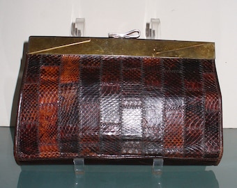 Vintage Dofan Paris Snake Skin Purse