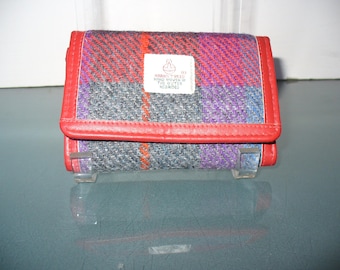 Vintage Harris Tweed & Leather Wallet
