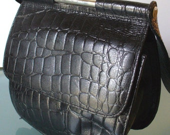 Wilsons Leather Faux Alligator Petite Crossbody Purse