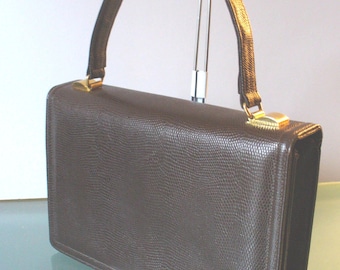 Vintage Dofan Faux Lizard Handbag Made in France