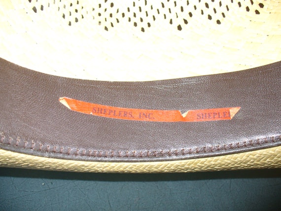 Vintage Pardners Straw Hat Size 7 - image 10