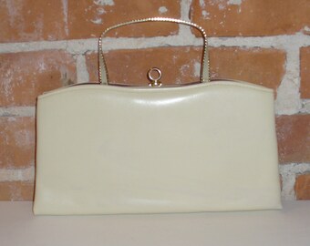 Vintage Ande Ivory Clutch with Optional Handle
