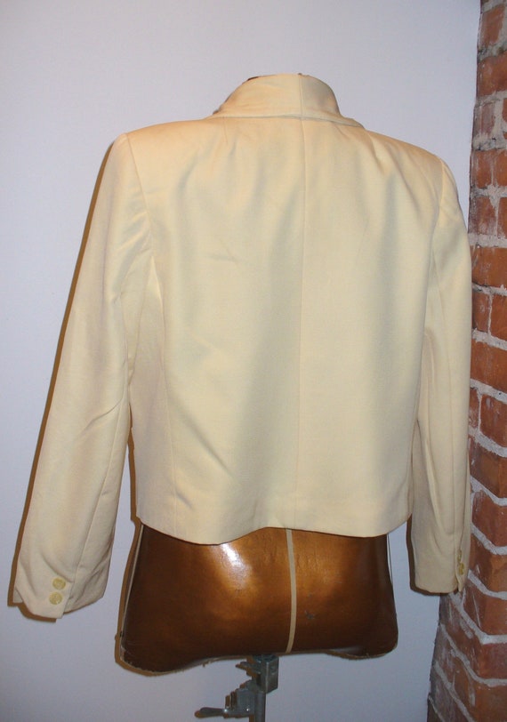 Guy Laroche Diffusion Cropped Wool Jacket Size 38 - image 6