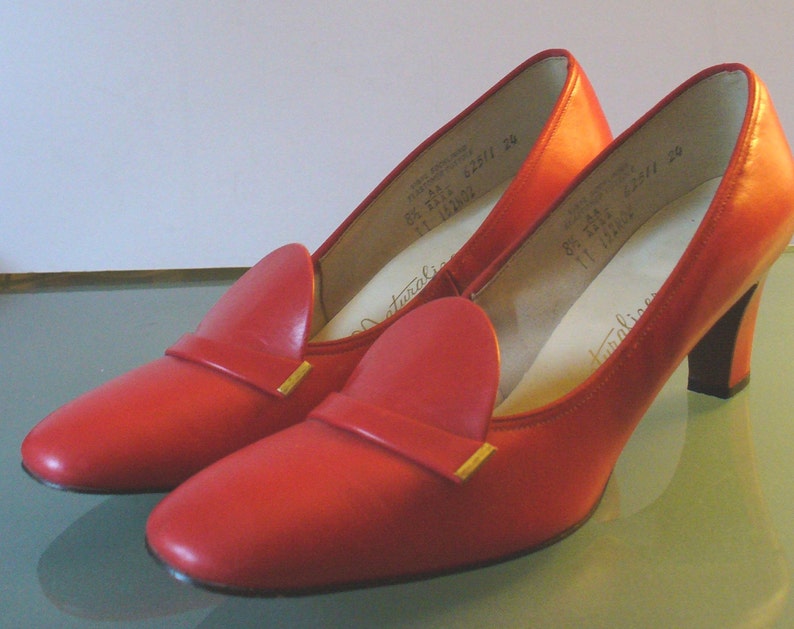 Vintage Naturalizer Candy Apple Red Shoes Size 8.5 | Etsy