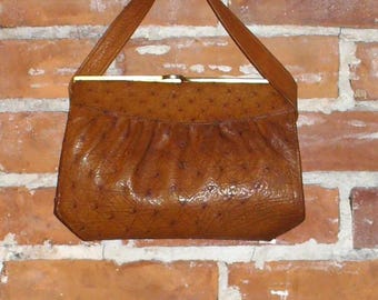 Vintage  Ostrich Handbag