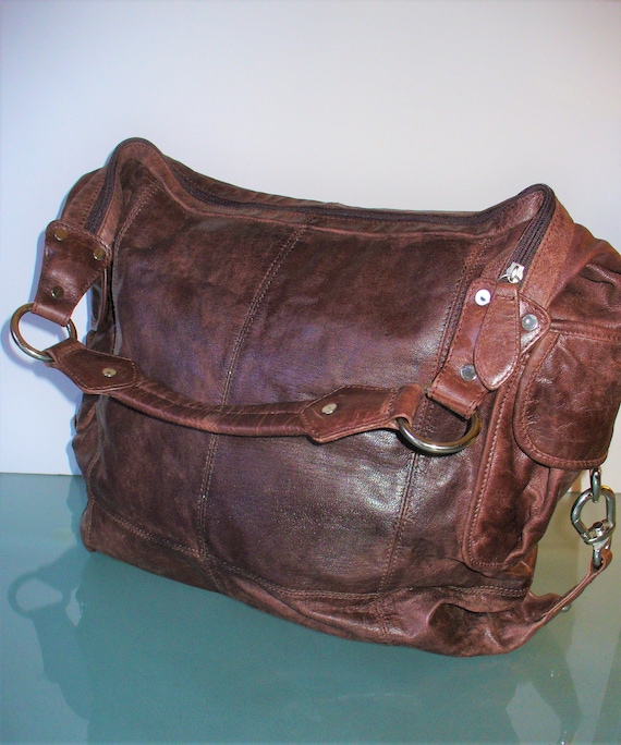 Wilson Leather Oversized Leather Hobo Bag - image 7