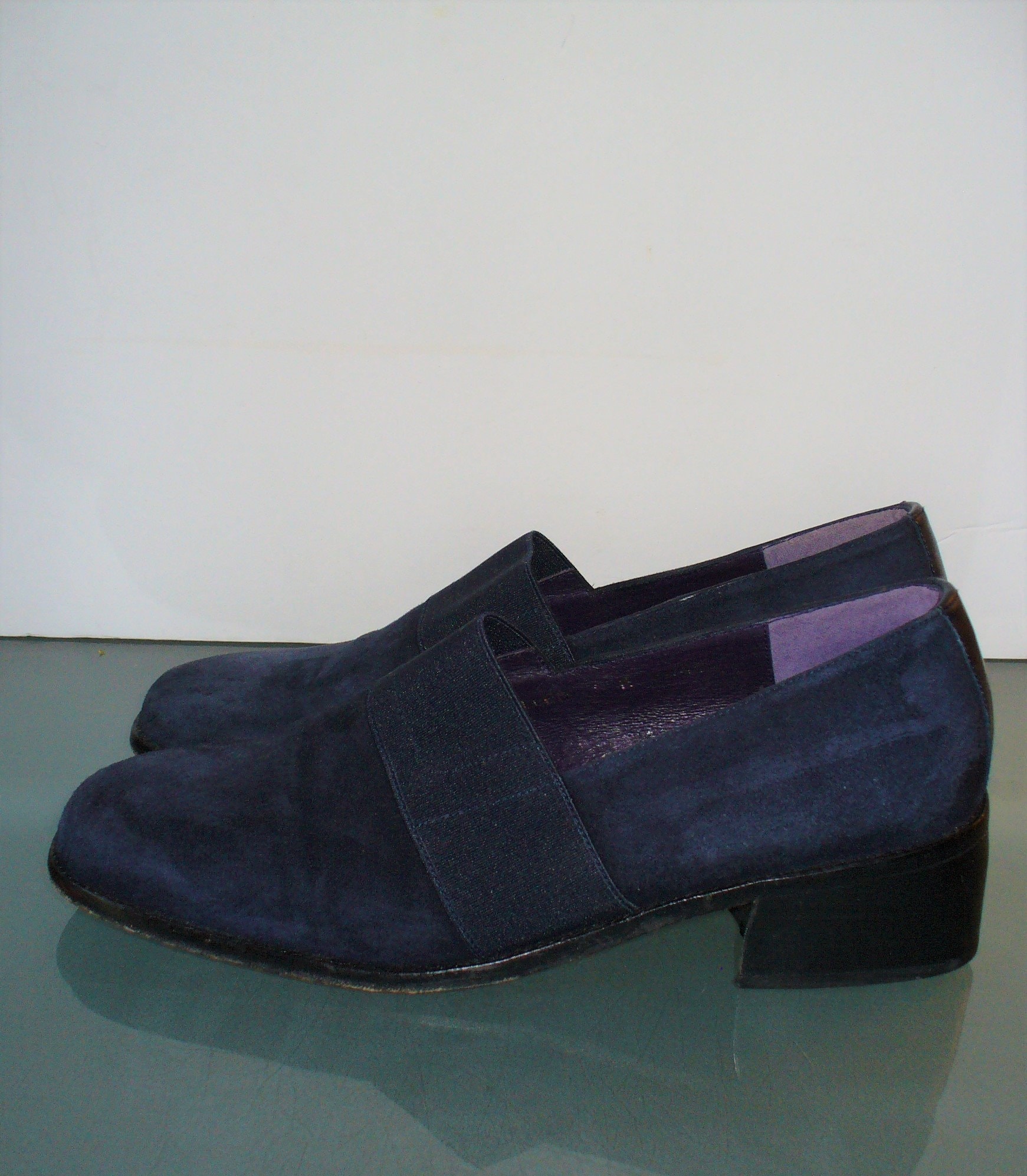 Donald J Pliner Blue Suede Loafers Size 7 M Etsy UK