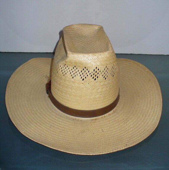 Vintage Pardners Straw Hat Size 7 - image 7