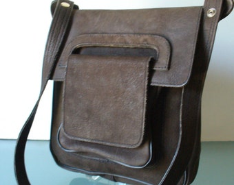 Vintage  Boho Dark Brown Shoulder  Bag