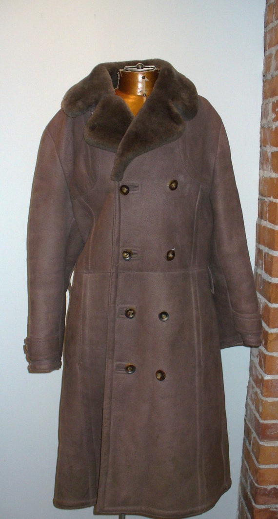 Vintage Sawyer Californian Sheepskin Coat Size 38