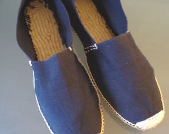 Artesania, hergestellt in Spanien, marineblaue Espadrilles, Größe 43 EU