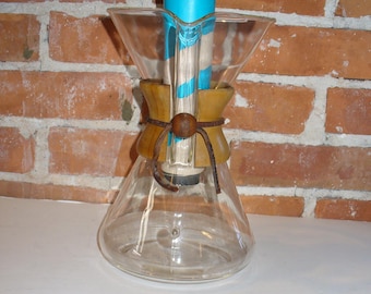 Vintage Chemex Coffee Pot With Original Paperwork