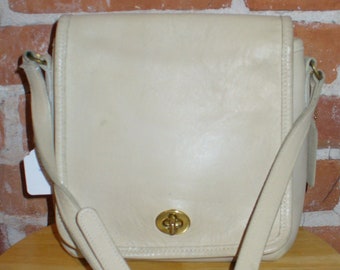 Vintage Coach Legacy Companion Bone Bag