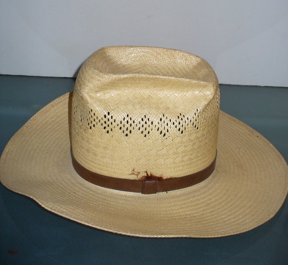 Vintage Pardners Straw Hat Size 7 - image 1