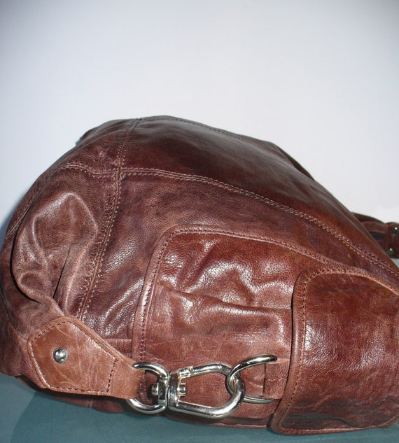 Wilson Leather Oversized Leather Hobo Bag - image 2