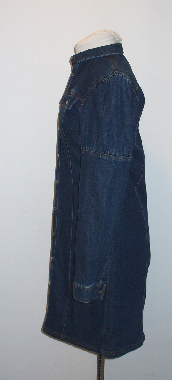 Vintage Ralph Lauren Denim Poet Dress Size 10 - image 5