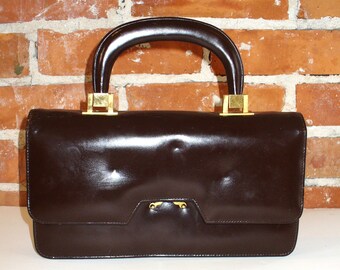 Vintage Tano Of Madrid MCM Chocolate Leather Purse