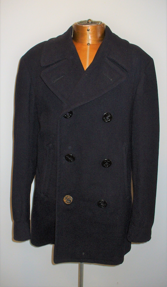 Vintage US Navy Wool Pea Coat