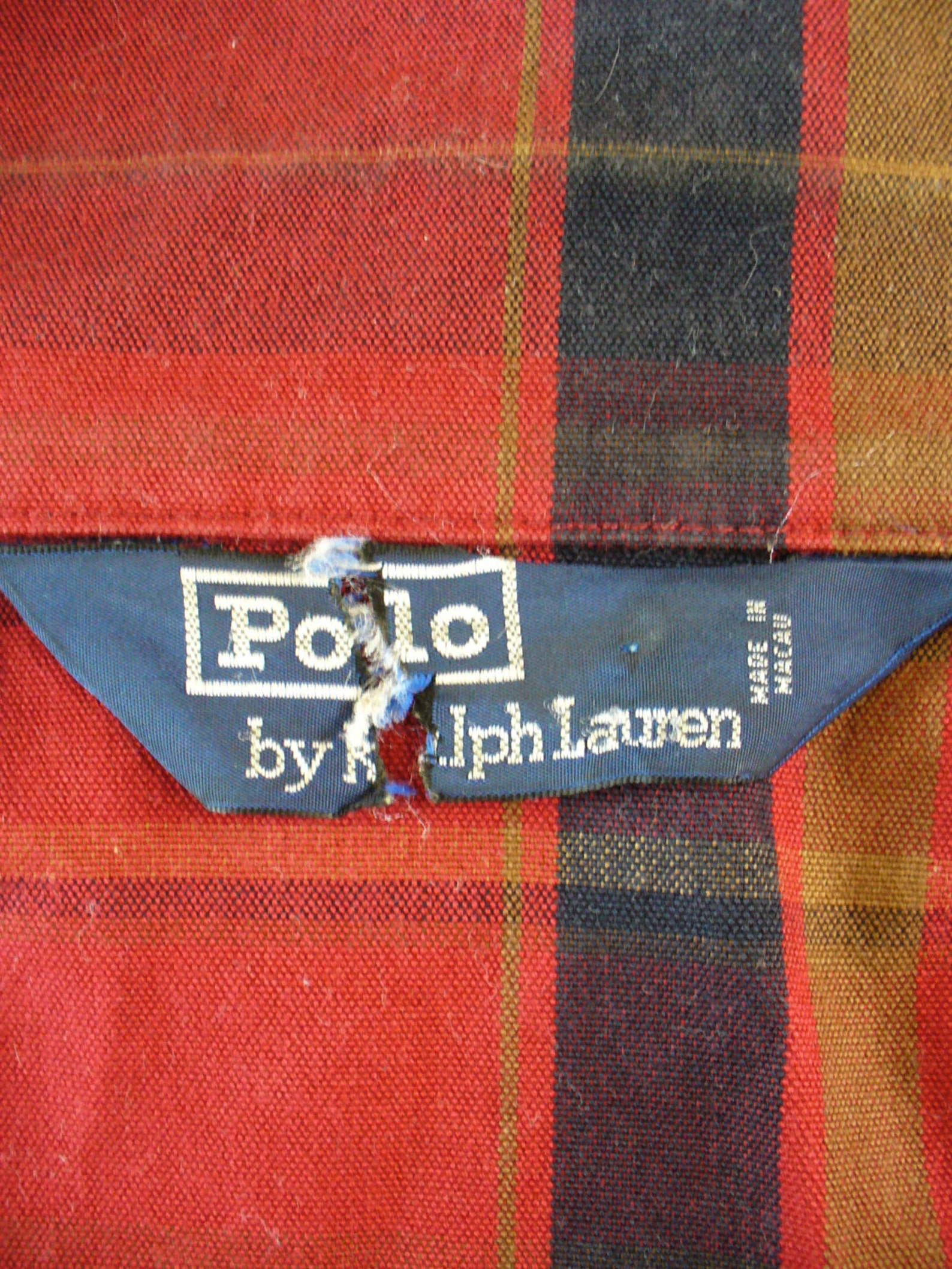 Vintage Ralph Lauren Plaid Summer Jacket Size L Etsy