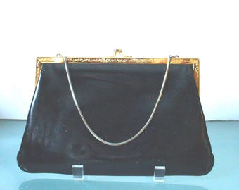 Vintage Etra Patent Leather Clutch With Optional Chain