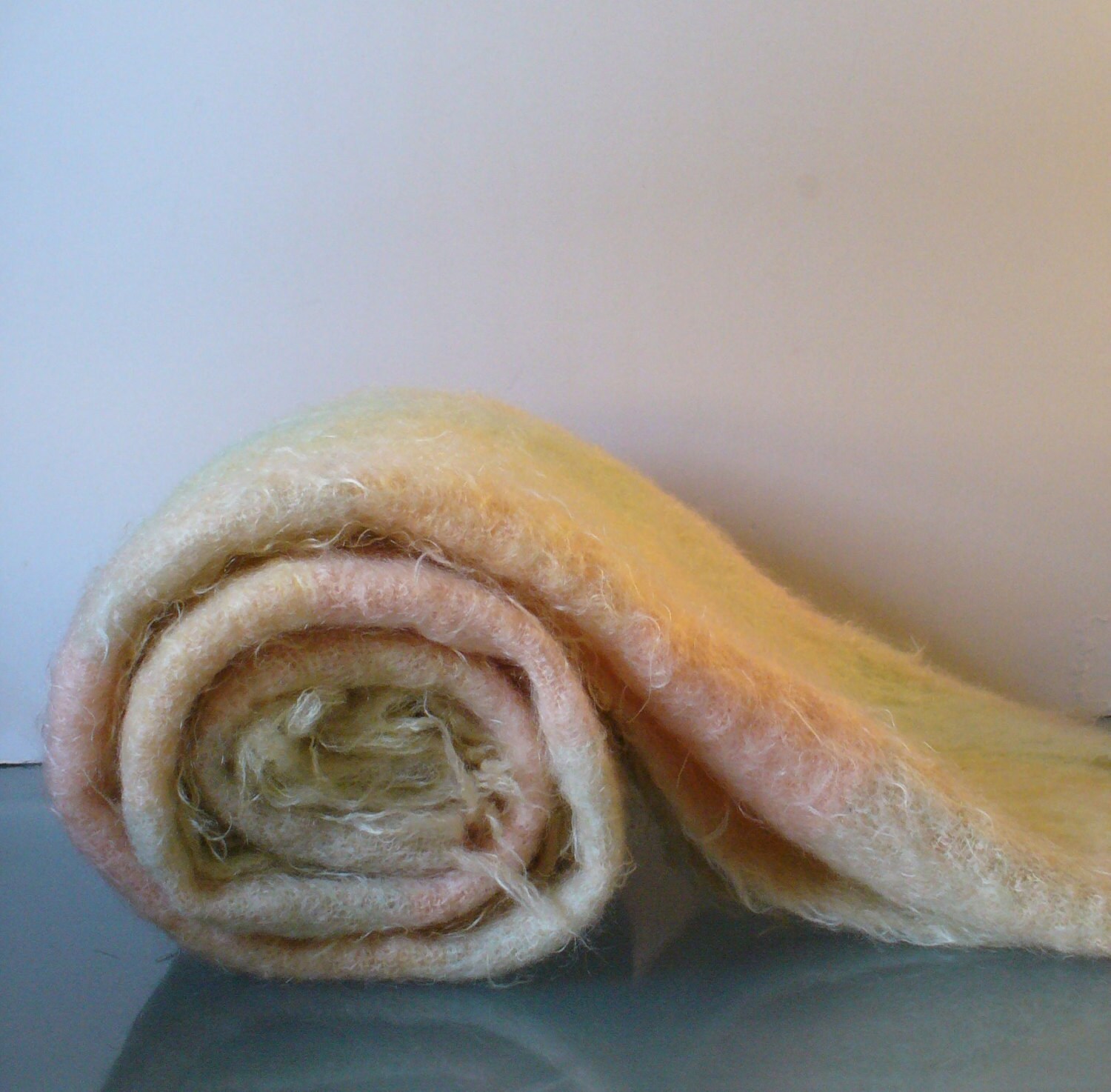 Vintage Glen Cree Mohair Blanket Made in Scotland