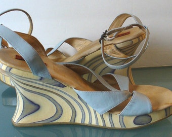 Vis a Vie Wooden Platform Sandals