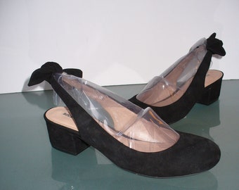 Vintage Sole Society Suede Sling Back Shoes 8.5B
