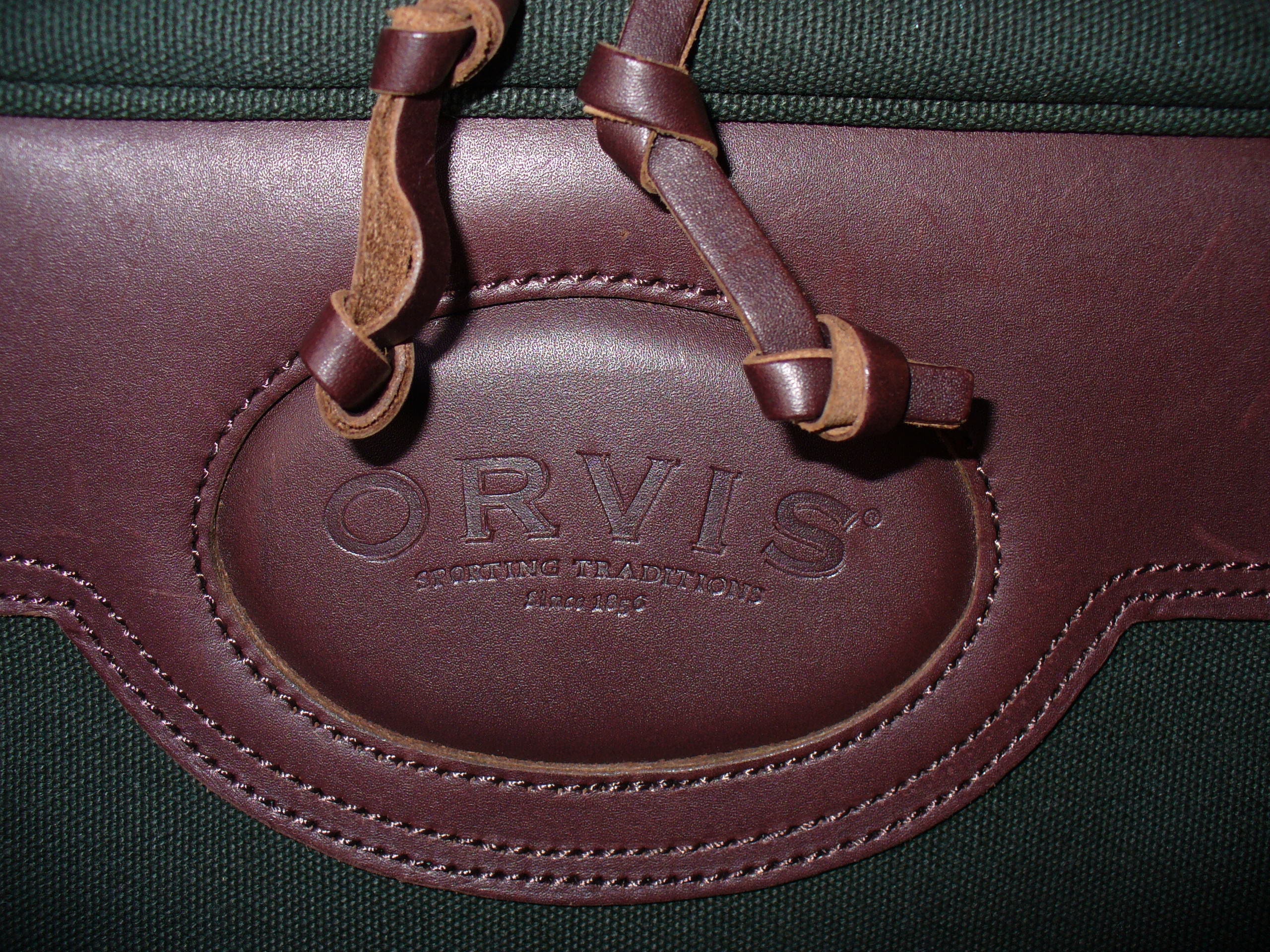 orvis leather travel bag