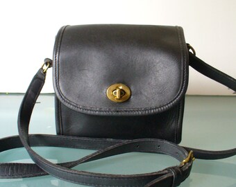 Vintage Coach Black Box Style Bag