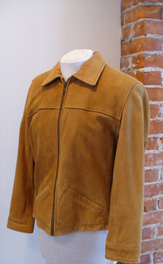 Vintage Georgetown NuBuck Leather Design Jacket