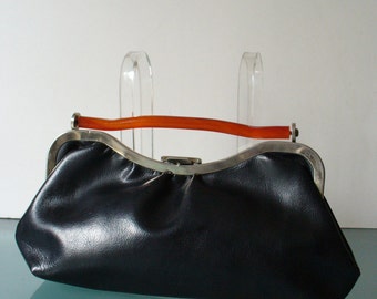 Vintage Lucite Handled  Bag
