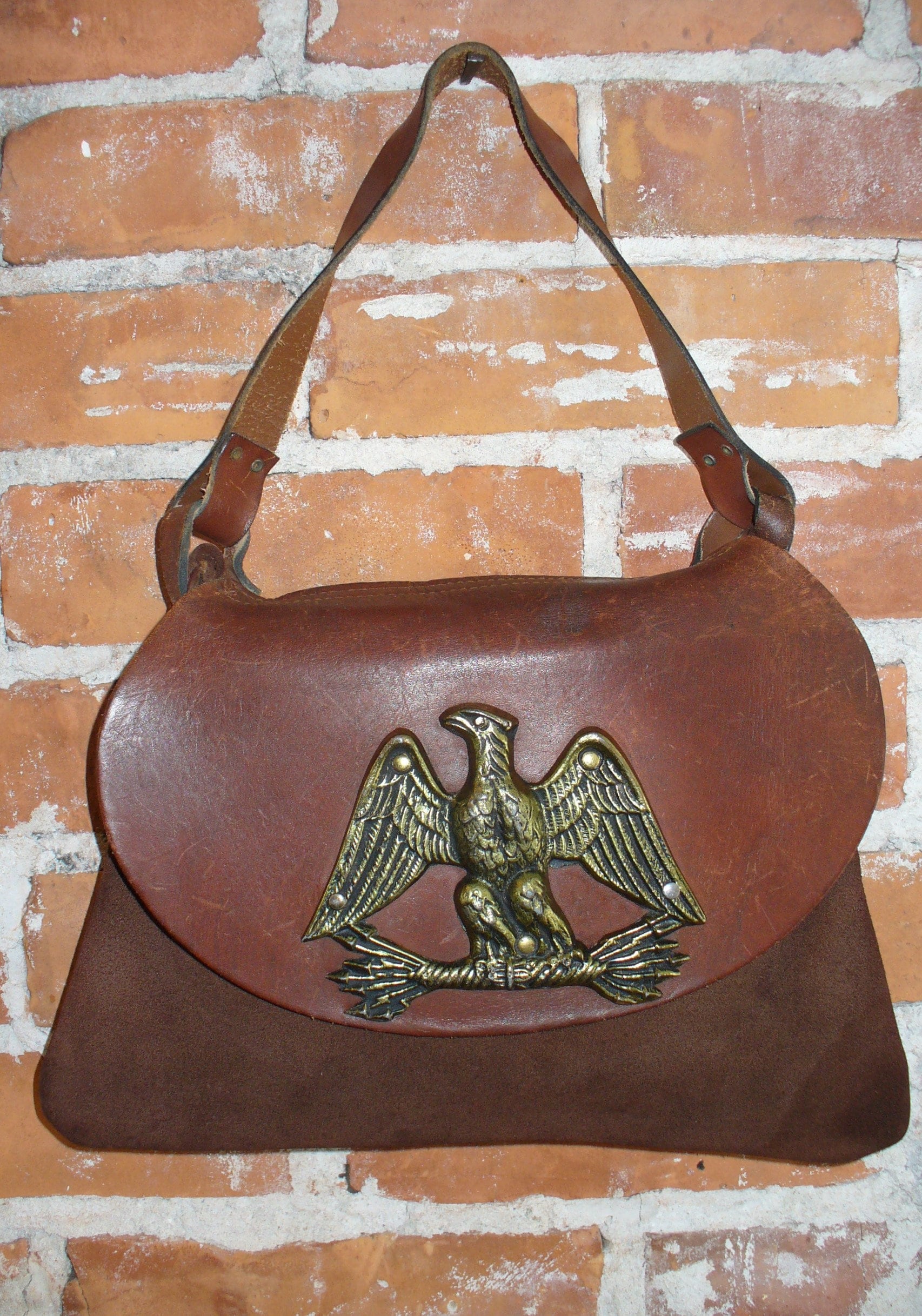 Vintage Davey s Rugged Suede Bohemian Handbag