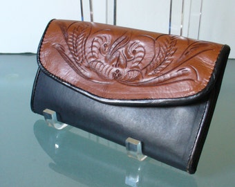 Vintage  Tooled Leather Wallet
