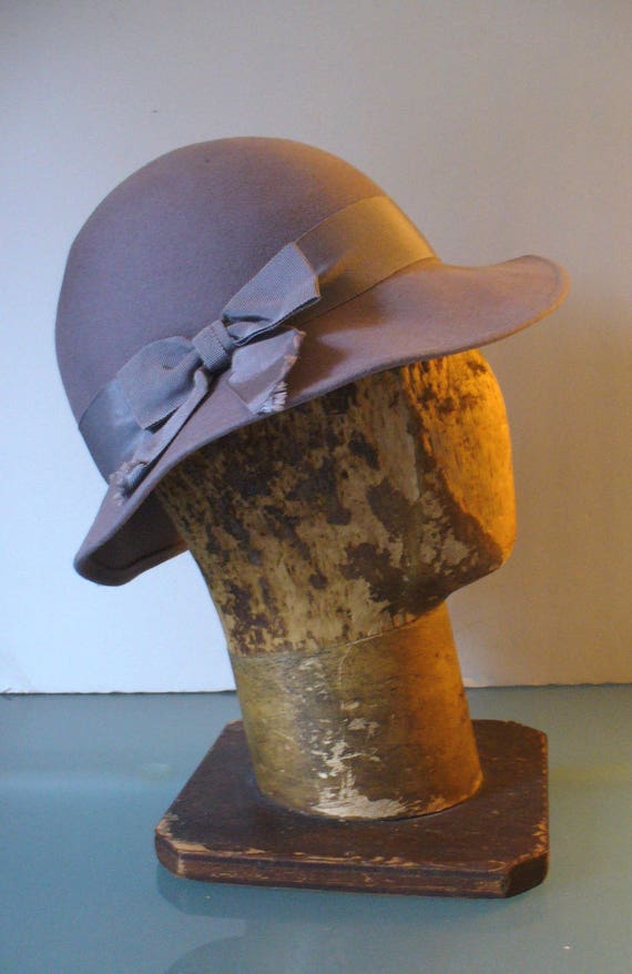 Vintage Pappagallo Wool Brimmed Hat