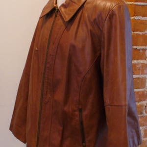 Vintage Leather Moto Jacket image 6