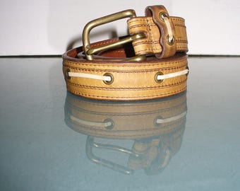 Vintage Cole Haan Made in USA Leather Belt Size 34