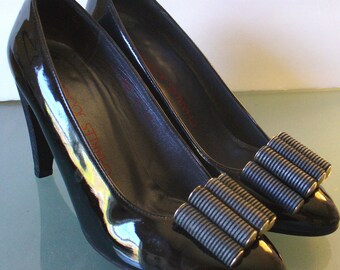 Charles Jourdan Made in Spain Patent Leather Shoes 5B