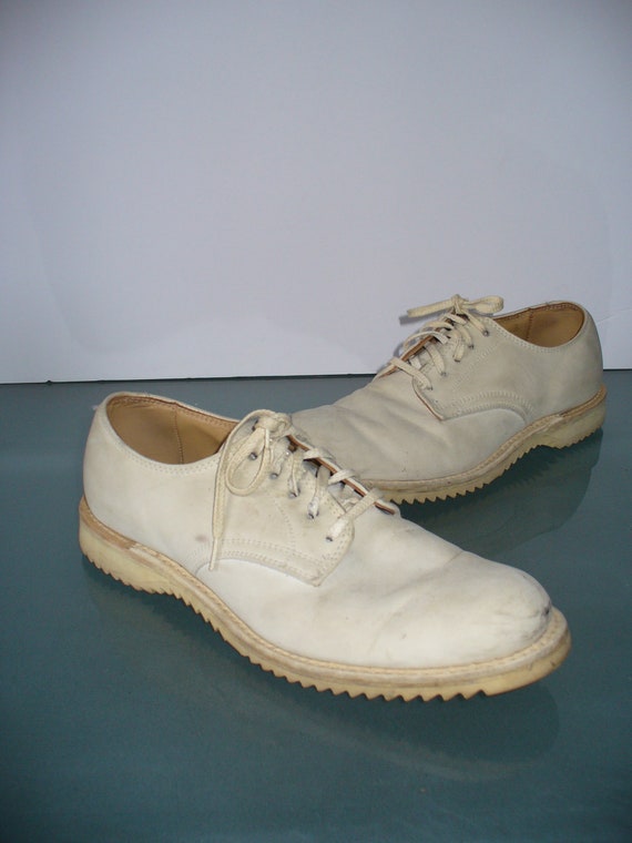 Vintage Kee-Ger White Buck Oxfords
