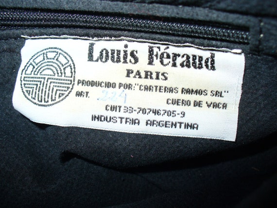 Vintage Louis Feraud Paris Backpack Style Bag 