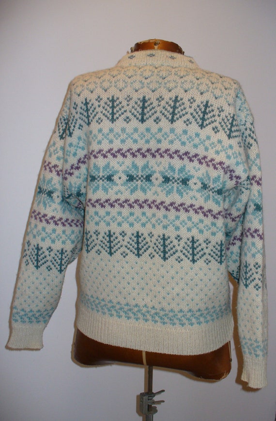 Vintage LL Bean Scandinavian Cardigan Sweater Siz… - image 7