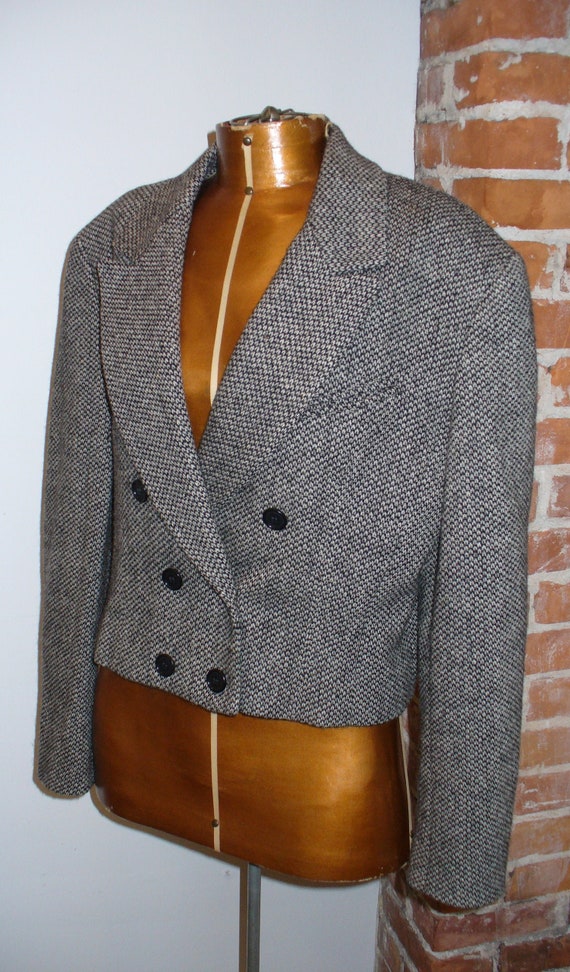 Vintage Colna Paris Tweed Jacket Size 42 - image 1