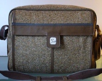 Vintage Emilio Pucci Airway Tweed Carryon Travel Bag
