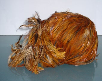 Vintage Feather Fascinator Hat