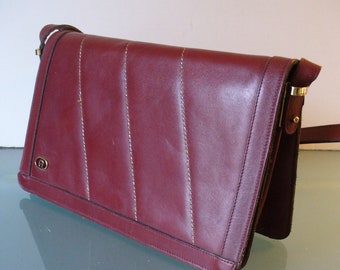 Vintage Etienne Aigner Oxblood Shoulder Bag Purse