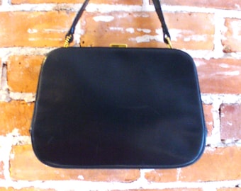 Vintage Dorian Midnight BLue Calf Skin Handbag